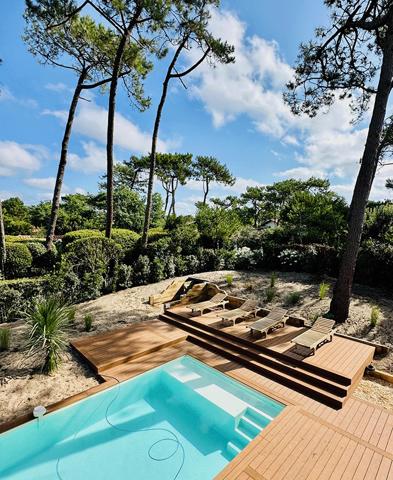Cap-Ferret au pied du phare, belle villa nichée dans la verdure