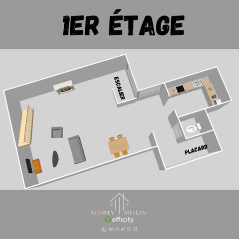 Appartement 2 pièces - 50 m²