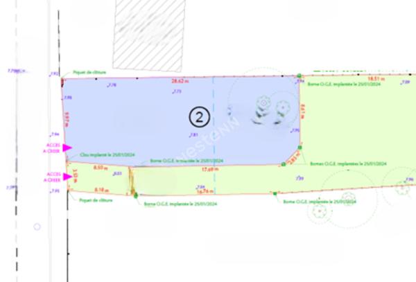 CUCQ - Quartier Roger Salengro - Terrain à bâtir- 298 m2 - Exposé SUD