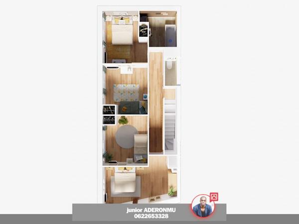 Appartement L Ile Saint Denis 5 pièce(s) 132.7 m2