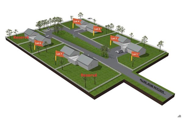 Terrain 823 m² "Jardin des nains" LOT1