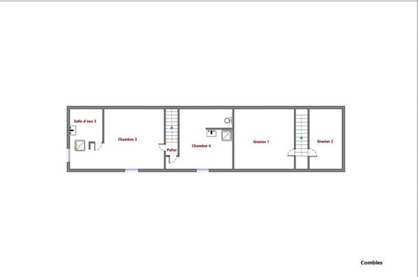 EXCLUSIF-Longère -6 pièce(s) 160 m2- Maison de famille ou chambre d hotes