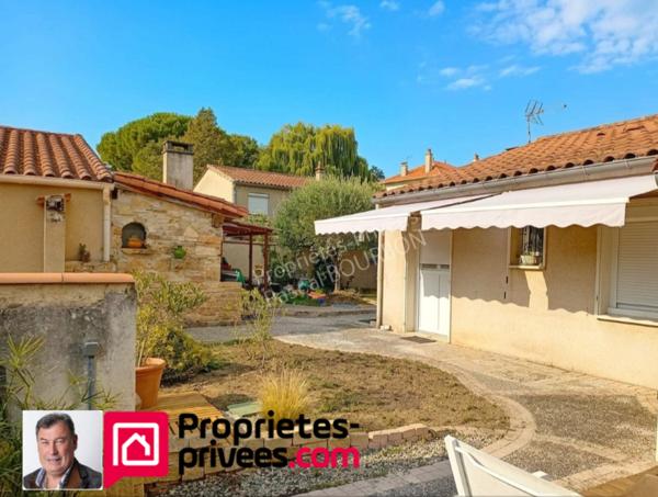 Maison Limoux Plain pied 5 pièces 3 CH de114 m2 jardin garage cave