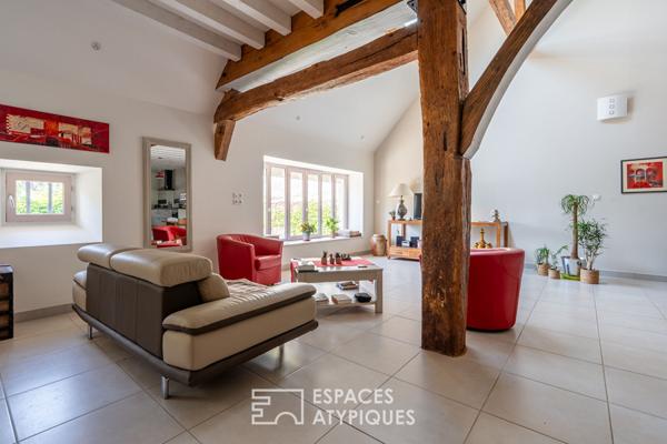 Maison de village rénovée et son jardin