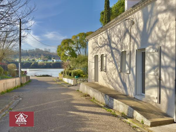 Maison avec vue sur la rivière, gîte et double garage. Saint-Sylvestre-sur-Lot (47140)