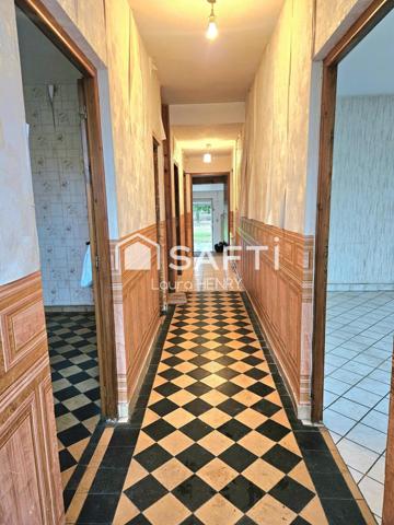 Maison individuelle de 3 chambres avec garage et grand terrain