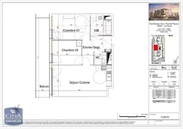 Appartement à louer 3 pièces 59.75m²