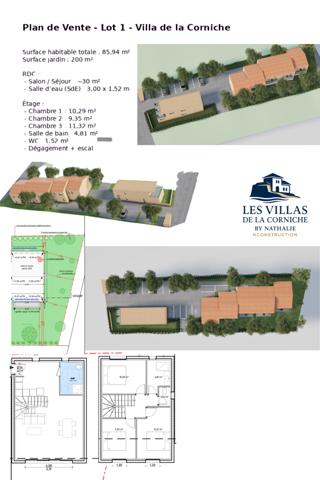 Carro (13500) Carro plage sur la cote bleue , face à la mer Villa de 4 piéces avec terrasse et jardin