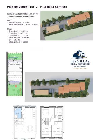 Carro (13500) Carro plage sur la cote bleue , face à la mer Villa de 4 piéces avec terrasse et jardin