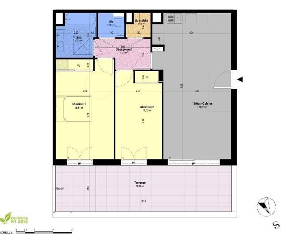 Appartement à vendre 3 pièces 71 m² Châteauneuf-Grasse