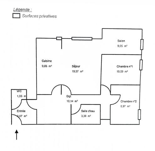 Appartement 4 pièces - 76 m²