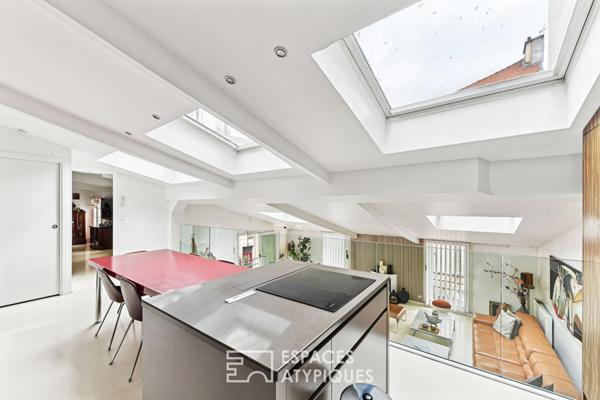 Maison de ville mixte esprit loft au coeur des Abbesses