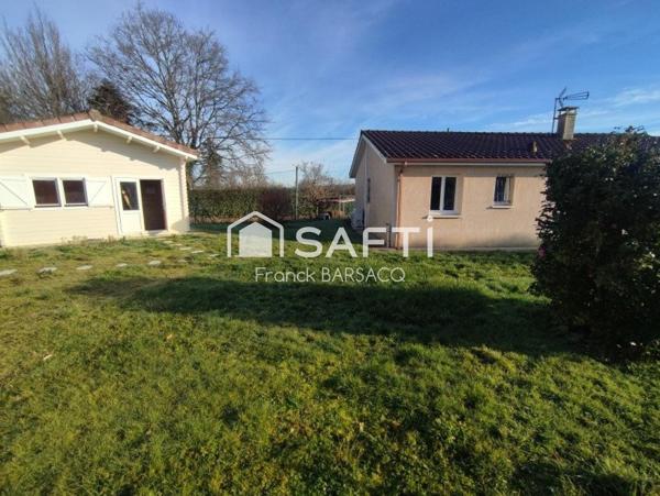 VILLA PLAIN PIED  4 CHAMBRES AVEC CHALET ET GARAGE