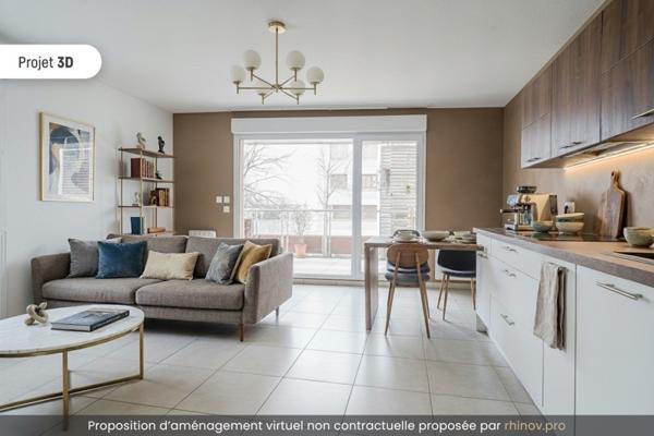 Appartement à vendre |                                       Décines-Charpieu |                                        3 pièces  |  58 m²