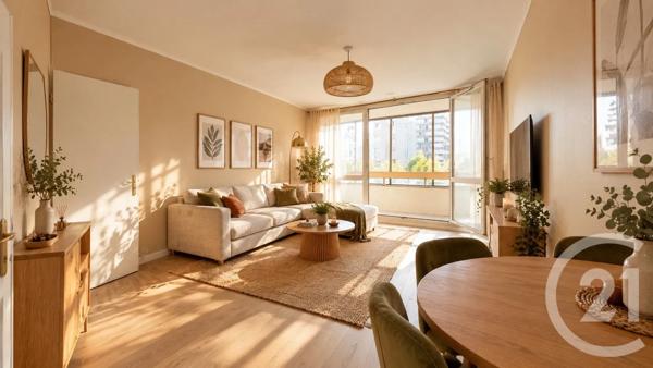 Appartement F3 à vendre  3 pièces - 61,24 m 2   AUBERVILLIERS  - 93