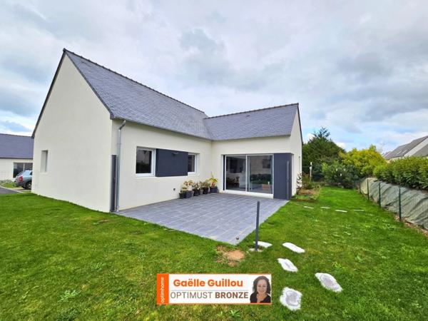 SAINT POL DE LEON : Maison plain-pied de 95 m², 3 chambres + Garage - Terrain 530m²