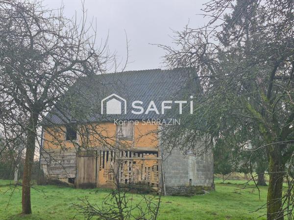 maison de plain pied à restaurer, en campagne, avec 3 hectares de terrain