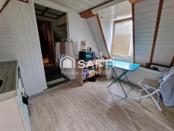 Studio loué 14 m² - 30 m² au sol