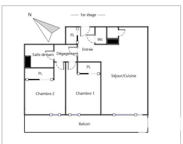 Appartement à vendre 3 pièces 53,87 m² La Rivière-Saint-Sauveur