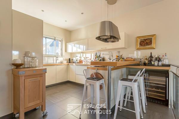 Maison contemporaine composée de trois appartements