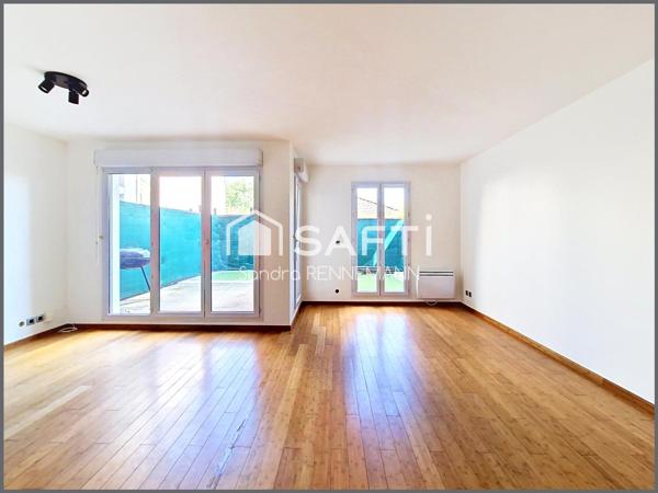 Duplex calme et lumineux avec jardin et parking.