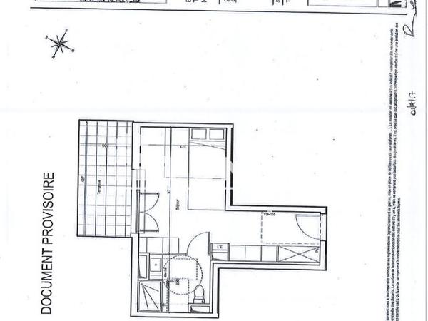 Location Studio 27.1 m² - 267 RUE RAIMON DE TRENCAVEL Montpellier 34070