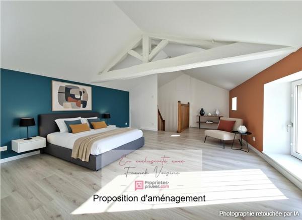 A VENDRE en Exclusivité aux Herbiers, Maison de centre-ville de 51 m2 env avec 2 chambres