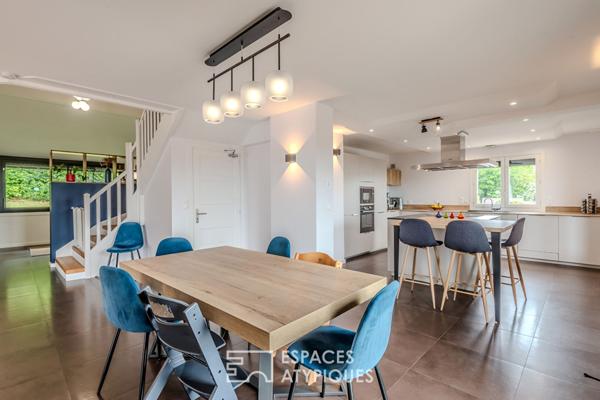 Maison avec vue imprenable sur le Mont-Blanc et Lac