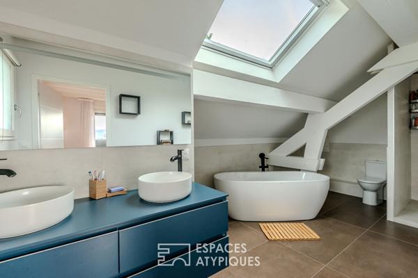 Maison avec vue imprenable sur le Mont-Blanc et Lac