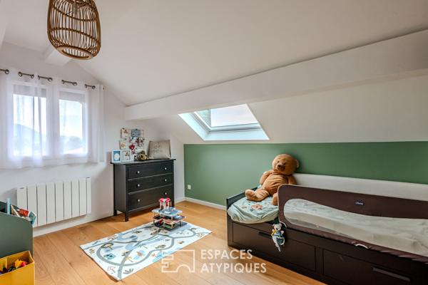 Maison avec vue imprenable sur le Mont-Blanc et Lac