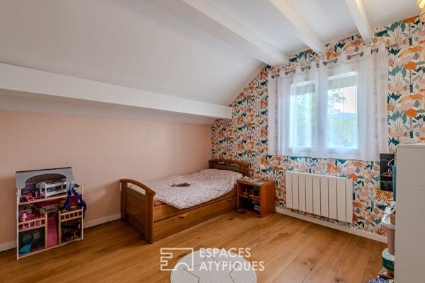 Maison avec vue imprenable sur le Mont-Blanc et Lac