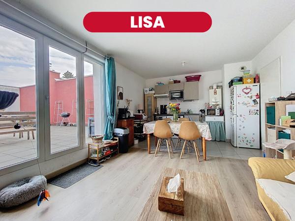 LISA  Appartement T2 avec terrasse exceptionnelle à Loos