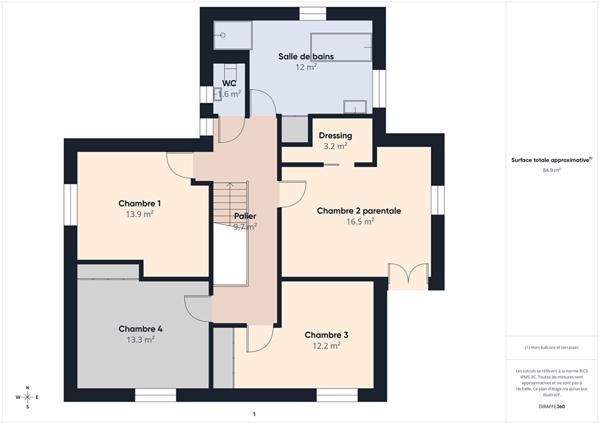 Maison d'architecte 189 m² , 4 chambres, piscine