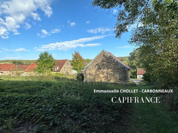 Ensemble de grange et écurie en pierre avec jardin, dans un environnement paisible proche de POUILLY EN AUXOIS (21)