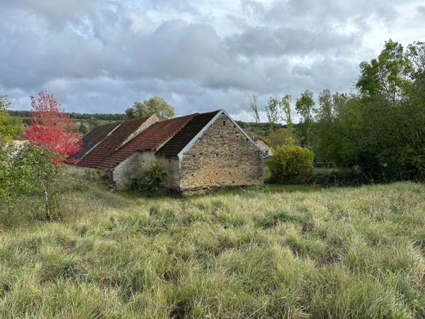 Ensemble de grange et écurie en pierre avec jardin, dans un environnement paisible proche de POUILLY EN AUXOIS (21)