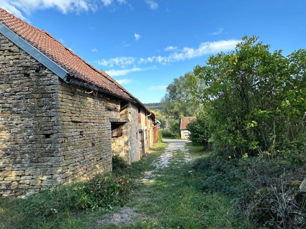 Ensemble de grange et écurie en pierre avec jardin, dans un environnement paisible proche de POUILLY EN AUXOIS (21)