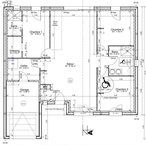 PLAIN PIED NEUF AVEC 3 CHAMBRES GARAGE ET JARDIN CLÉ EN MAIN