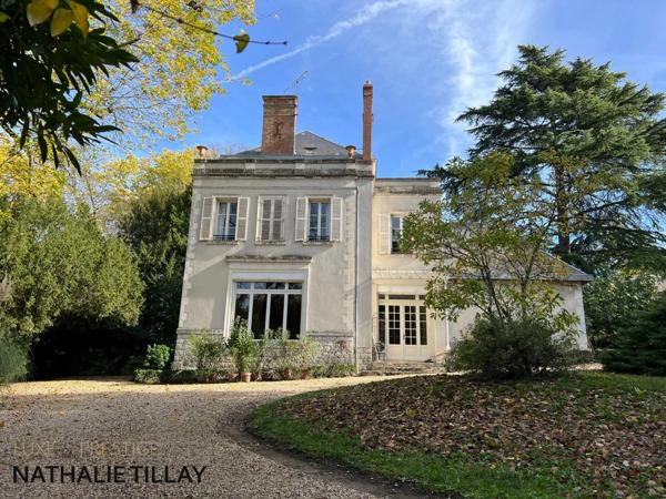 OLIVET bord du Loiret, maison de Maître à vendre 418 m² habitables , parc arboré et paysagé de 4337 M²