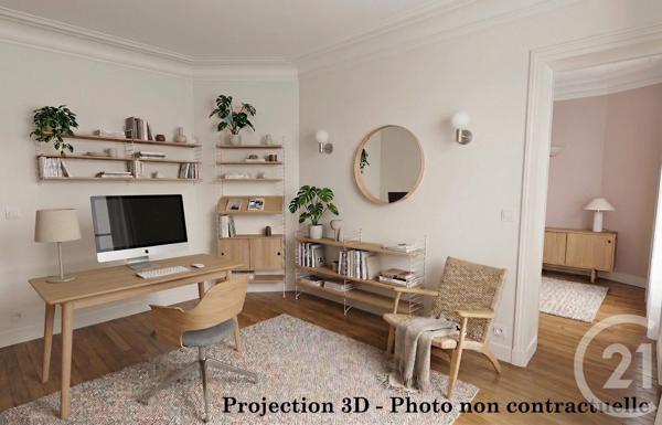 Appartement à vendre  3 pièces - 52,27 m2 PARIS - 75018