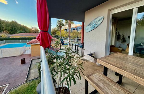 Appartement F3 de standing avec piscine