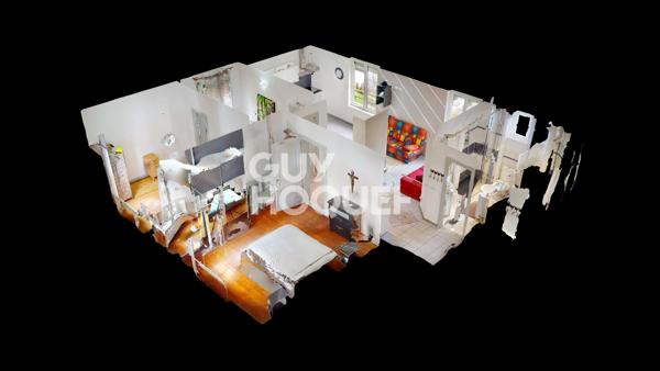 Appartement F3 meublé de 66.7 m2 au RDC ? Vue Jardin
