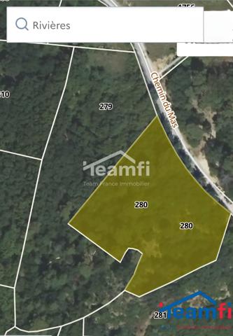 Terrain à vendre, 82 a 10 ca - Rivières de Terrargues 30430