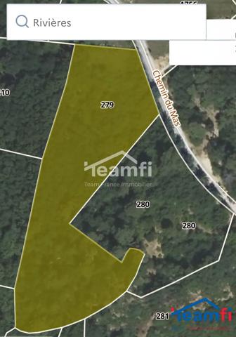 Terrain à vendre, 82 a 10 ca - Rivières de Terrargues 30430