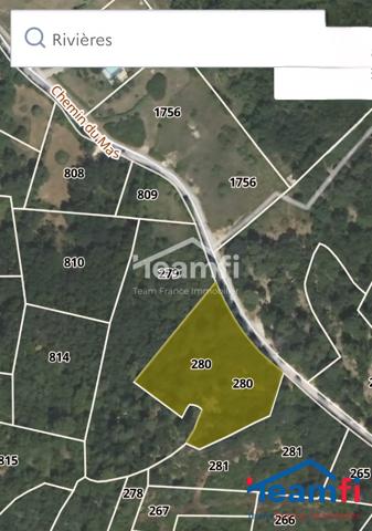 Terrain à vendre, 82 a 10 ca - Rivières de Terrargues 30430