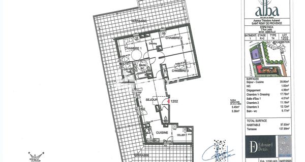 Location Appartement 4 pièces 97.93 m² - Saint-rémy-de-provence 13210
