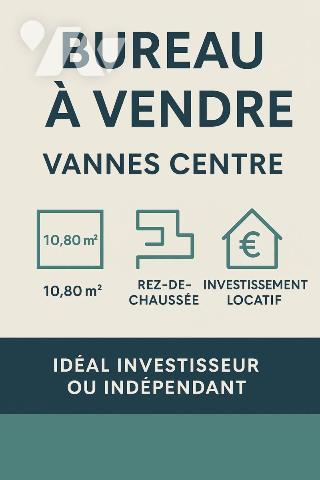 Bureau indépendant en rez-de-chaussée – Vannes centre