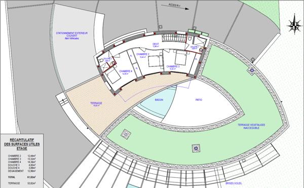Villa contemporaine de 11 pièce(s) 394 m2 environ sur 2770 m² de terrain avec piscines