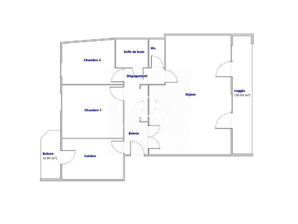MONPLAISIR/LUMIERE – T4 de 78 m² – 2 Chambres – Double extérieur – Grand Garage