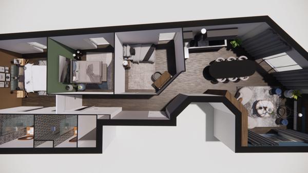 Roof top à Saint Maur Des Fosses 3 pièces de 82.15 m2