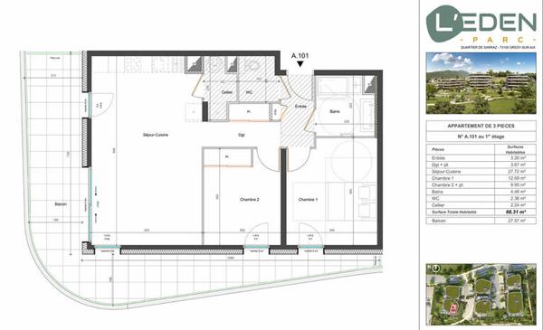 Appartement Gresy Sur Aix - terrasse - RE2020
